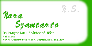 nora szamtarto business card